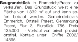 Vorschaubild der Anzeige, (Id: 2056461)